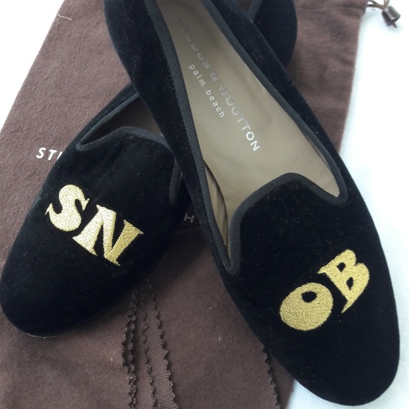 Stubbs & Wootton Shoes - RARE!  STUBBS & WOOTTON BLACK VELVET SHOES
